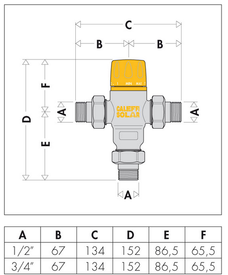 miscelatore-termostatico-caleffi-dimensioni